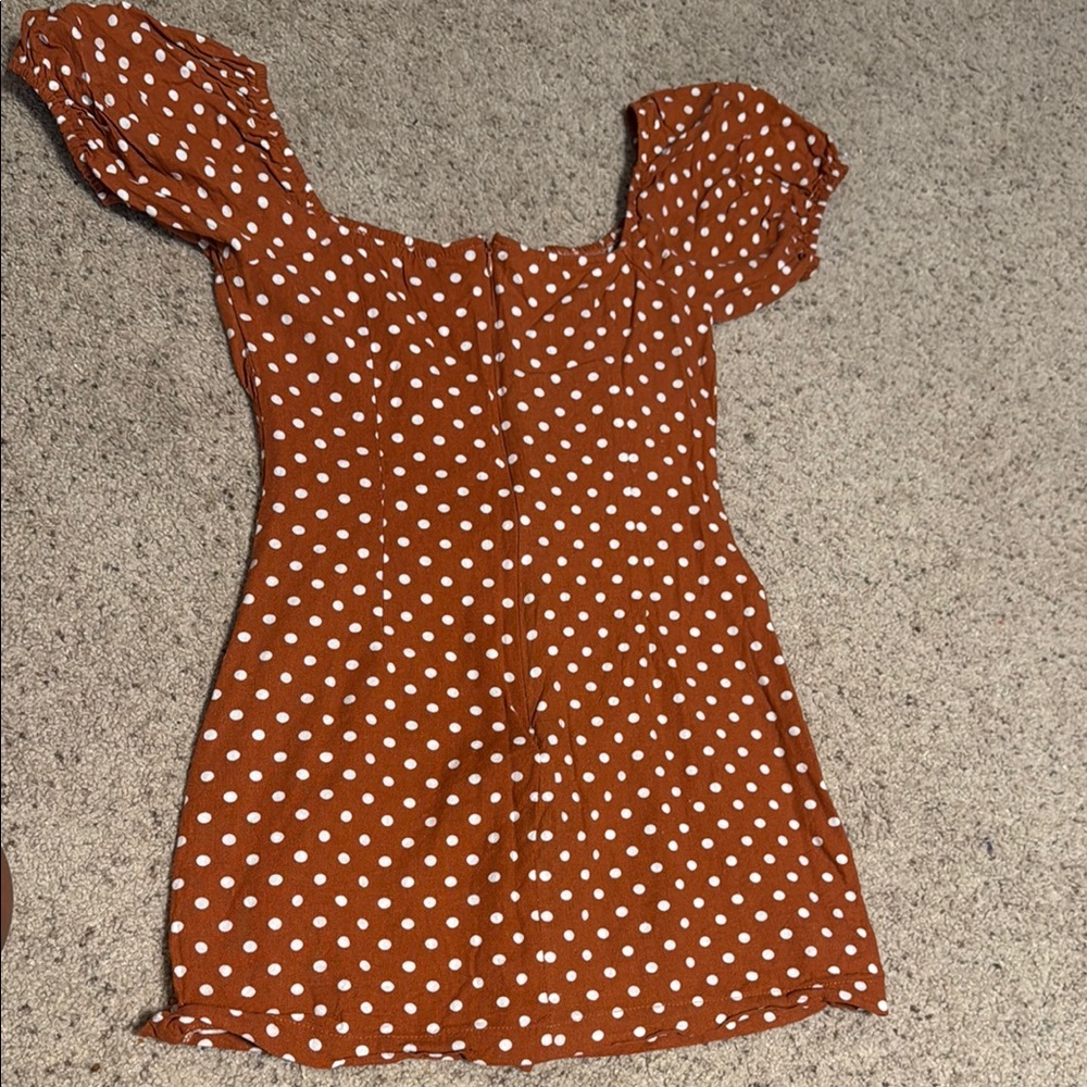 By Together Polka Dot rust dress - Picture 6 of 8